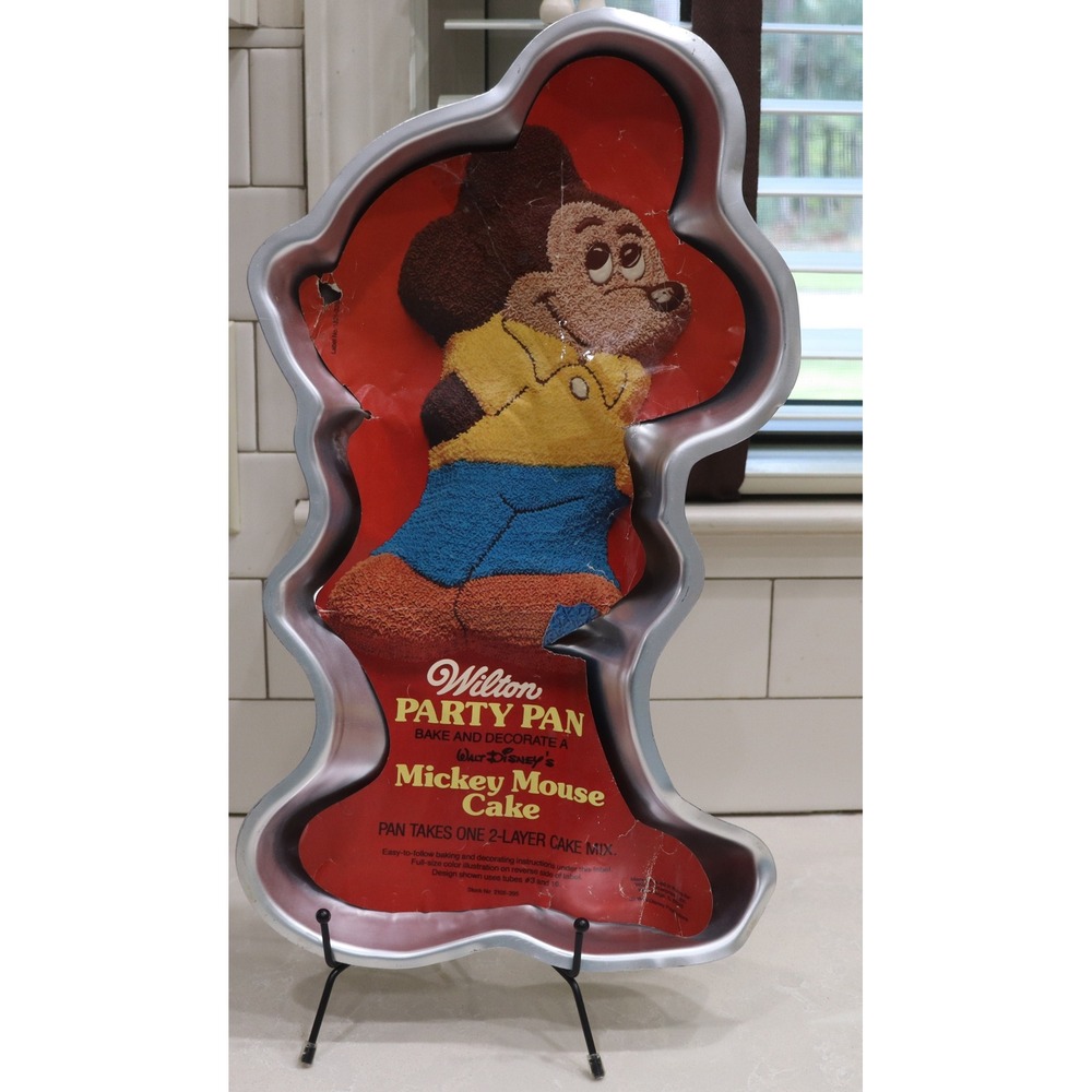 Vintage 1978 Wilton Mickey Mouse Cake Pan Disney Party Pan 515-1805 Aluminum